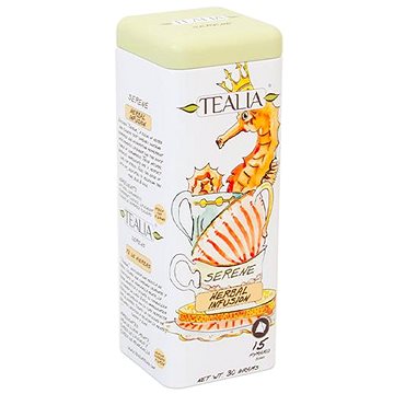 Tealia Serene, bylinný čaj (15 pyramidových sáčků) (TL30147)
