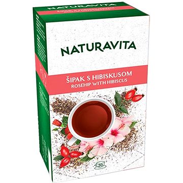 Naturavita Rosehip & Hibiscus, bylinný čaj (20 sáčků) (NT01001)