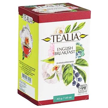 Tealia English Breakfast, černý čaj (20 sáčků) (4796004235581)