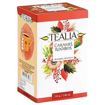 Tealia Caramel Rooibos, rooibos čaj (20 sáčků) (4796004235567)