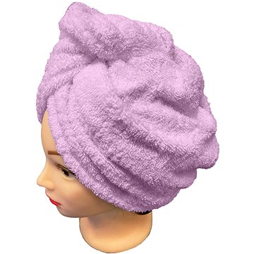 Chanar Rychleschnoucí froté turban na vlasy, fialový lila (10-13-0127-21-30-015)