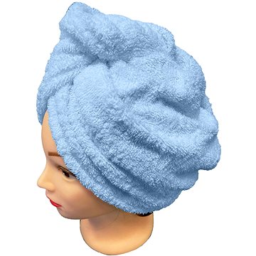 Chanar Rychleschnoucí froté turban na vlasy, modrý (10-13-0132-15-30-015)