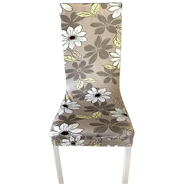 Chanar Potah na židli - šedé květy (5693219812-005)