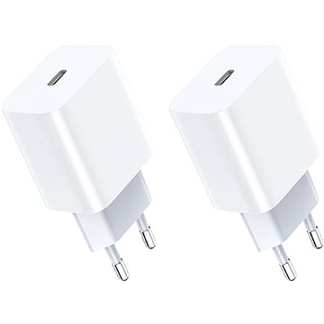 Choetech USB-C Charger for iPhone 20W (2pcs combo pack) (01.02.04.MIX00114)