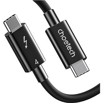 Choetech Thunderbolt 4 USB-C 40Gbps Cable 0.8m Black (A3010)