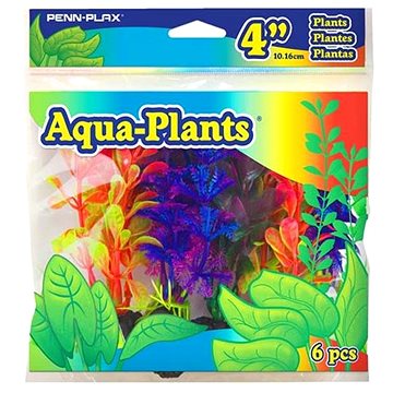 Penn Plax Umělé rostliny barevné 10,2 cm sada 6 ks (0030172071454)
