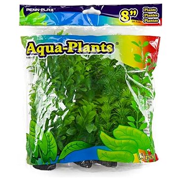 Penn Plax Umělé rostliny zelené 20,3 cm sada 6 ks (0030172071461)