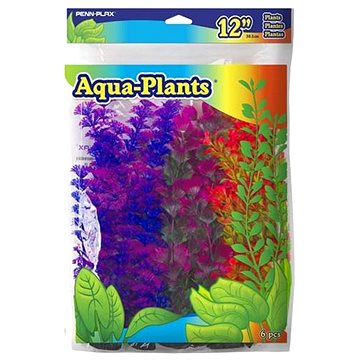 Penn Plax Umělé rostliny barevné 30,5 cm sada 6 ks (0030172071492)