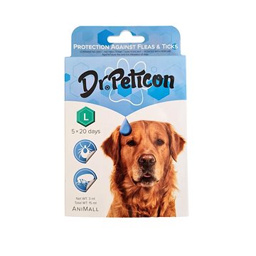DR.Peticon Pipeta proti klíšťatům a blechám pro velké psy 5 × 3 ml (5999557410798)