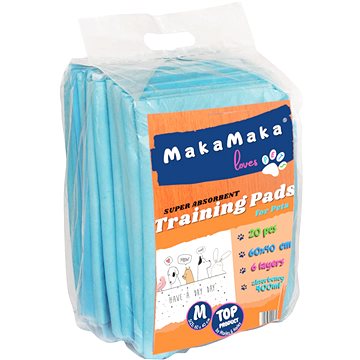 MakaMaka Super Absorbent Training Pads for Pets M – 40 × 60 cm 20 ks (5903754416101)