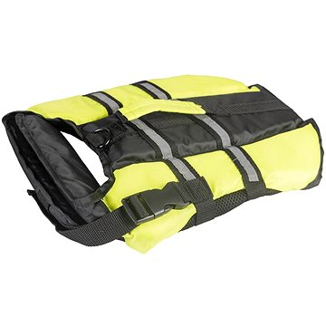 DUVO+ Záchranná plovací vesta černo žlutá XL 70cm (5414365379810)
