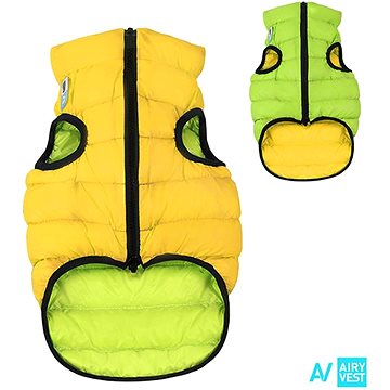 AiryVest bunda pro psy žlutá/zelená (CHPbu0501nad)