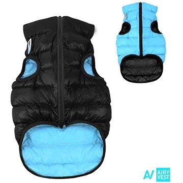 AiryVest bunda pro psy černá/modrá (CHPbu0502nad)