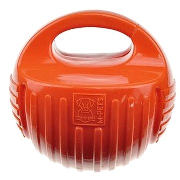 M-Pets Arco gumový aportovací míček s madlem oranžový 18 cm (6953182724643)