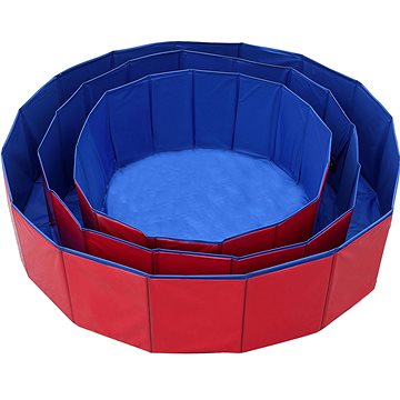 Pet Star psí bazén modro červený M 120 × 30 cm (0193977000309)