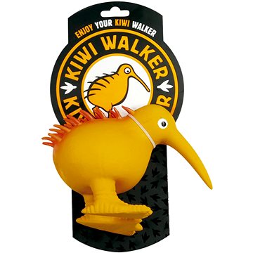 Kiwi Walker Latexová hračka pískací Kiwi Oranžová L 13,5 cm (8596080000013)
