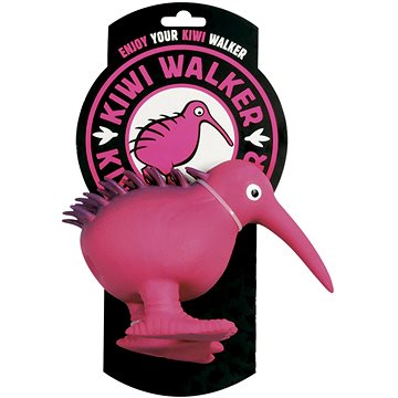 Kiwi Walker Latexová hračka pískací Kiwi Růžová L 13,5 cm (8596080000051)