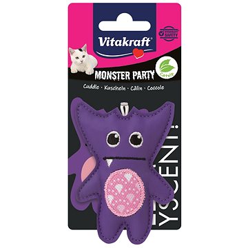 Vitakraft Hračka Monster fialový s catnipem (4008239593658)