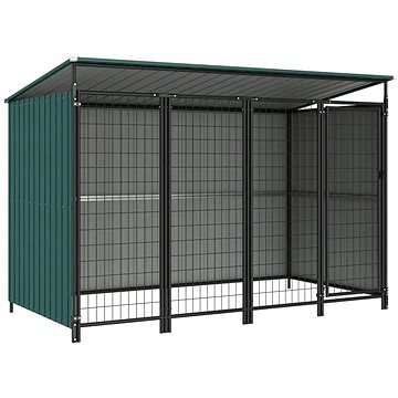 Shumee Psí kotec venkovní zelený 253 × 133 × 164 cm (8718475724803)