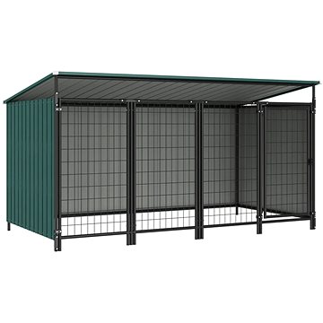 Shumee Psí kotec venkovní zelený 253 × 133 × 116 cm (8718475724865)
