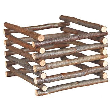 Trixie Natural Living Dřevěný přírodní stojan na seno 15 × 11 × 15 cm (4047974609828)