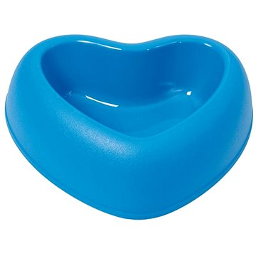 Argi Plastová miska s protiskluzem srdce modrá 400 ml (8594182001365)