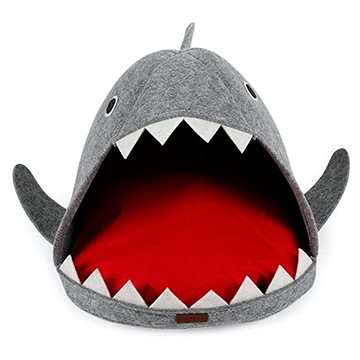 DogLemi Pelíšek s pohodlným polštářem Žralok 64 × 54 × 33 cm (CHPpe0847)