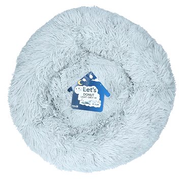 Let's Sleep Donut pelíšek světle šedý 50 cm (8716759596290)