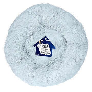 Let's Sleep Donut pelíšek světle šedý 80 cm (8716759603943)