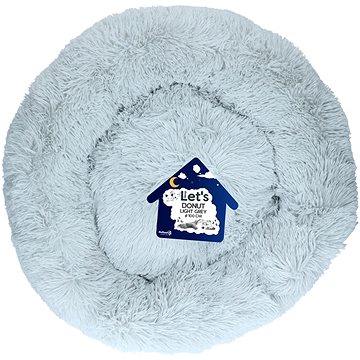 Let's Sleep Donut pelíšek světle šedý 100 cm (8716759603950)