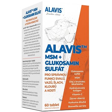Alavis MSM + Glukosamin sulfát 60 tbl. (8594191410103)