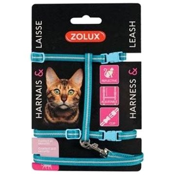 Zolux Postroj kočka s vodítkem 1,2 m modrý (3336027200213)