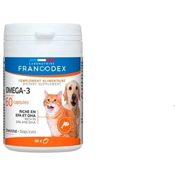 Francodex Omega 3 Capsules pes, kočka 60 tab. (3283021703878)