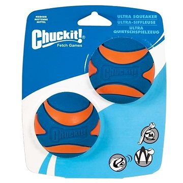 Chuckit! Ultra Squeaker Ball Medium – pískací – 2 na kartě (029695330681)