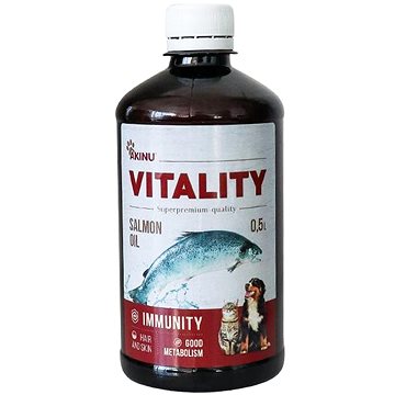 Akinu Vitality lososový olej 500 ml (8595184956899)