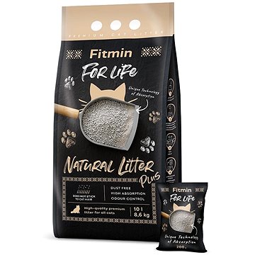 Fitmin For Life Cat Natural Litter Plus přírodní stelivo 10 l 8,6 kg (8595237032488)