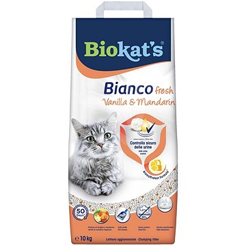 Biokat's bianco Fresh Podestýlka vanilka a mandarinka 10 kg (4002064617374)