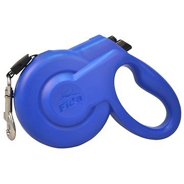 Fida Minia Samonavíjecí vodítko páskové modré S / do 12 kg (6951135202545)