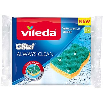 VILEDA Glitzi Always Clean viskózní houbička 2 ks (4023103229235)