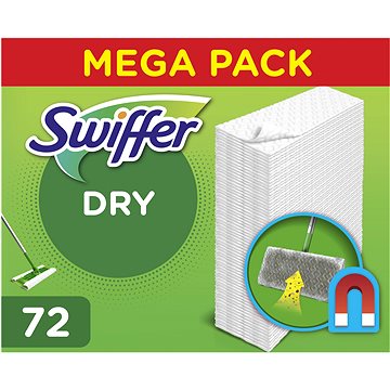 Swiffer Sweeper na podlahy Náhrady Dry, 72ks (8006540802403)