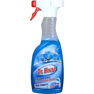 DR. HOUSE čistič oken s rozprašovačem Blue Flower 500 ml (8594057121952)