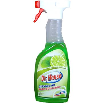 DR. HOUSE čistič oken s rozprašovačem Lime 500 ml (8594057125004)