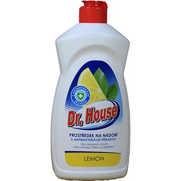 DR. HOUSE s antibakteriákní přísadou na mytí nádobí Lemon 500 ml (8594057126032)