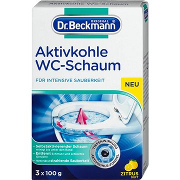 DR. BECKMANN WC pěna s aktívním uhlím 3× 100 g (4008455077918)