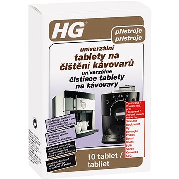 HG Univerzální tablety na čištění kávovarů 10 ks (8711577240097)