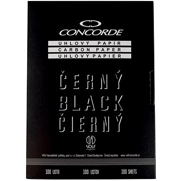 CONCORDE uhlový, A4, 100 listů, černý (AH11400)
