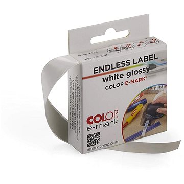 COLOP e-mark® nalepovací páska bílá lesklá, 14 mm x 8 m (155361)