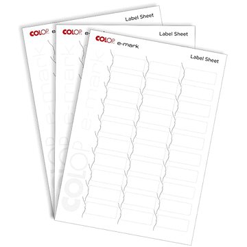 COLOP e-mark® label sheets 48 x 18 mm, 10 x A4 (30x labels na archu) (153559)