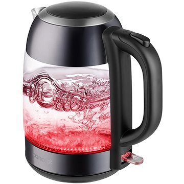 RK4082 Rychlovarná konvice skleněná, 1,7 l, tmavý nerez (RK4082)
