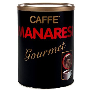 Manaresi Gourmet, mletá káva. Směs vytvořená ke 100letému výročí pražírny. (8008587000095)